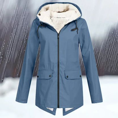 Waterproof Outdoor Jacket Hood Warm Insulated