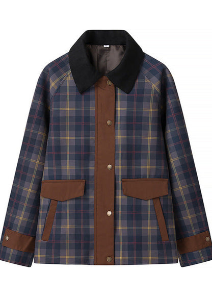 Plaid Oversized Jacket Plus Size