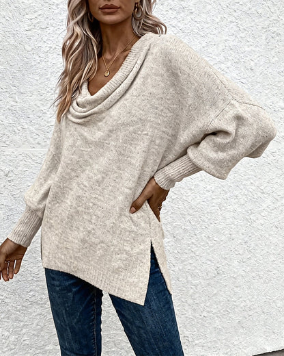 Elegantes Kleid mit Weichem Kragen und Bequemer Passform - IdealeKleiden
