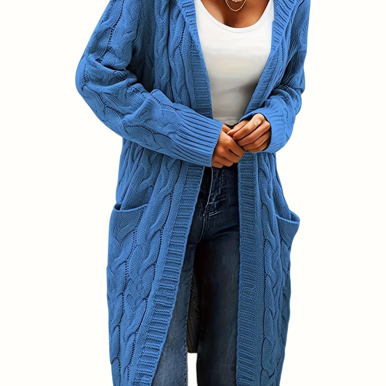 Women's Long Elegant Hooded Jacket
