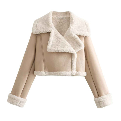 Stylish Women's Warm Teddy Fleece Jacket