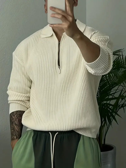 Stylish Quarter-Zip Pullover Modern