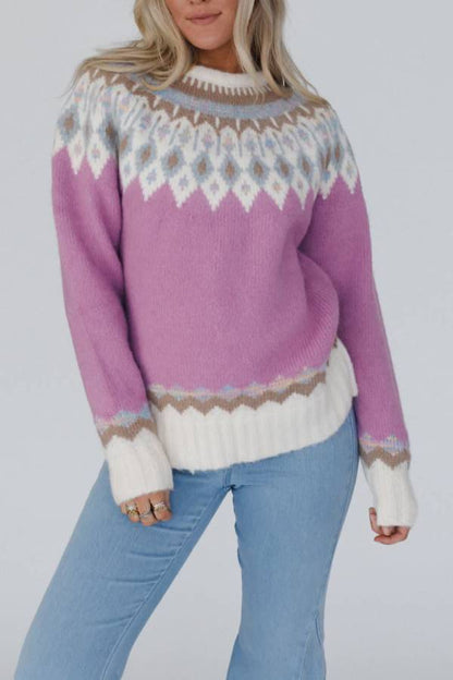 Christmas Sweater Long Sleeve Crew Neck Woolly Warm