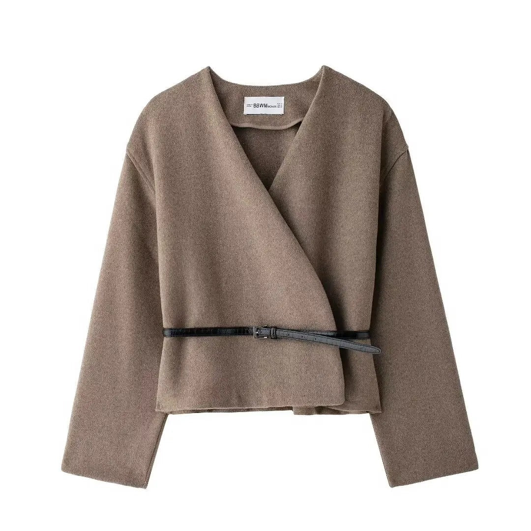Elegant Women's Jacket Modern Wrap