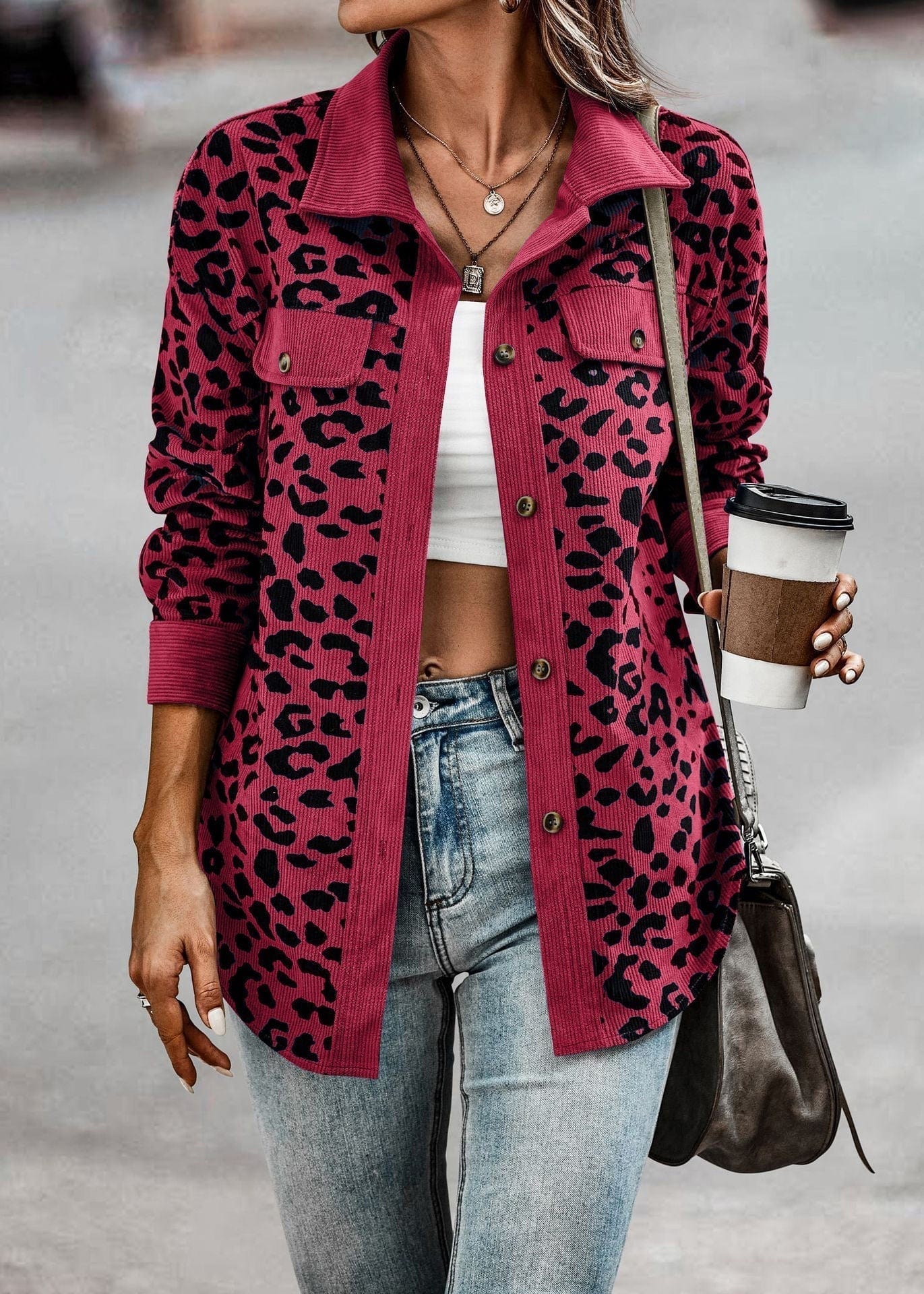 Women's Leopard Jacket Spring Trendy Premium