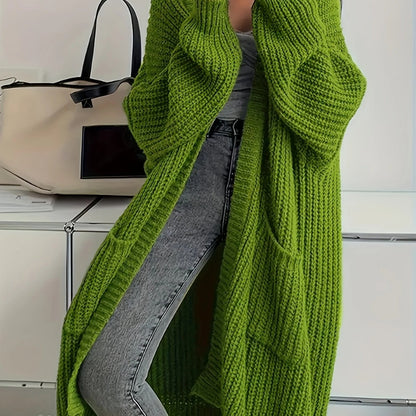 Women's Elegant Knitted Cardigan with Belt
