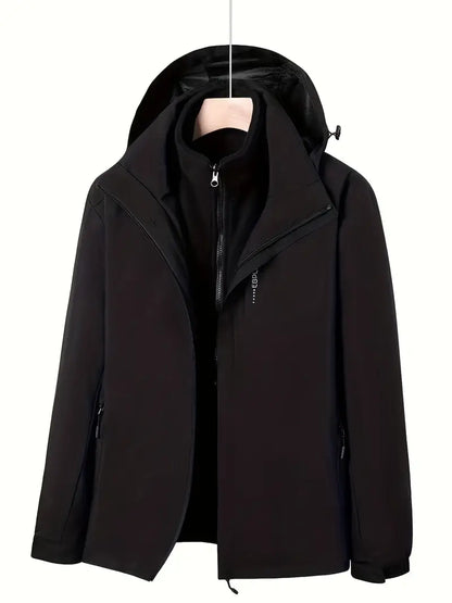 Men's Hooded Jacket Waterproof Sporty
