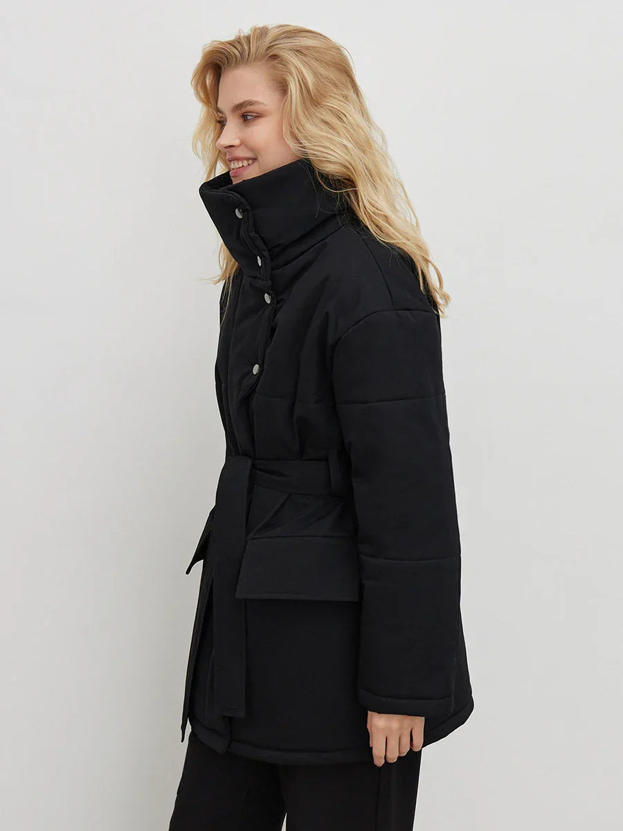 Stylischer Wintermantel Elegant Damenschneidung - IdealeKleiden