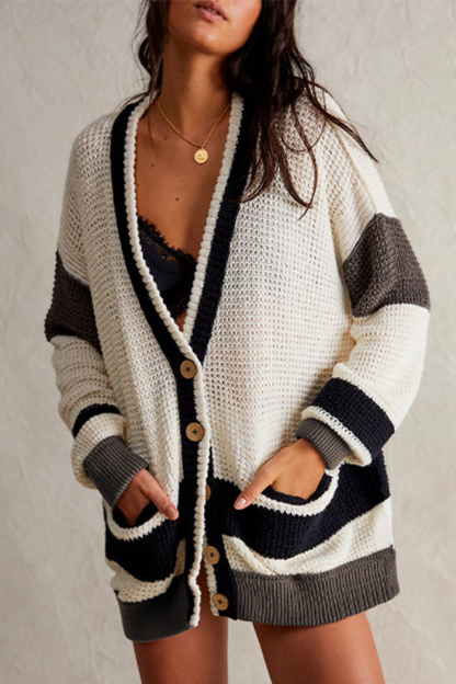 Large Oversized Cardigan Sweater Colorful