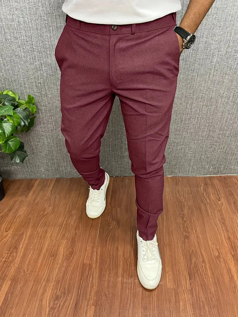 Men's Suit Trousers Semi-Formal Slim Fit