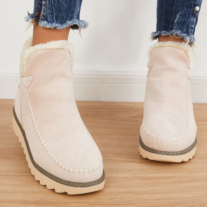 Winter Boots Fur Lined Warm Cotton