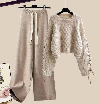 Comfortable Knit Set Loose Fit Two-Piece Women