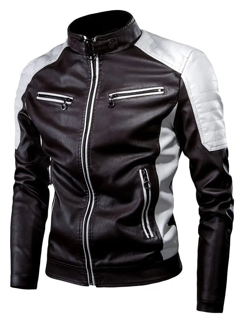 Matthew - Elegant Leather Motorcycle Jacket