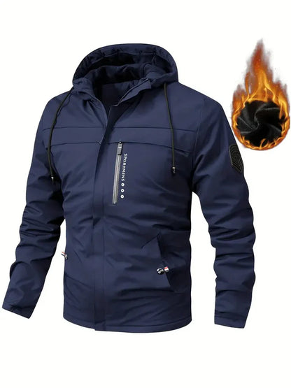 Men's Winter Jacket Fur-lined Warm Insulated with Pockets