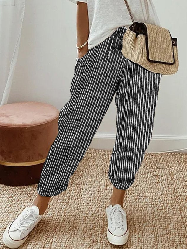 Helga | Elegante Leinenhose Sommer