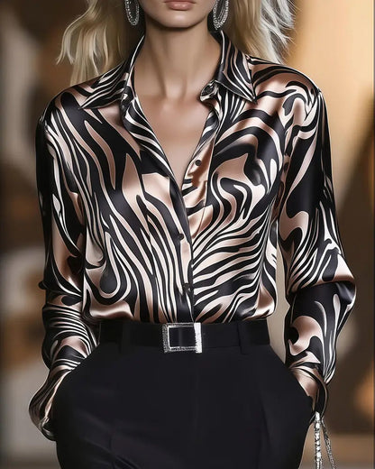 Stylish Women's Shirt Elegantly Printed