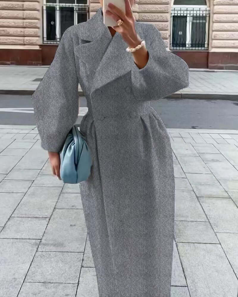 Elegant Women's Coat Long Sleeves Winter Style