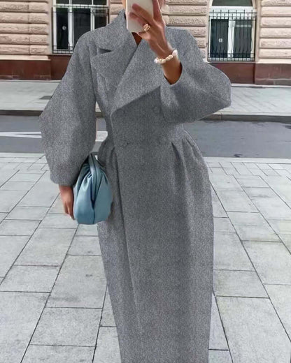 Elegant Women's Coat Long Sleeves Winter Style