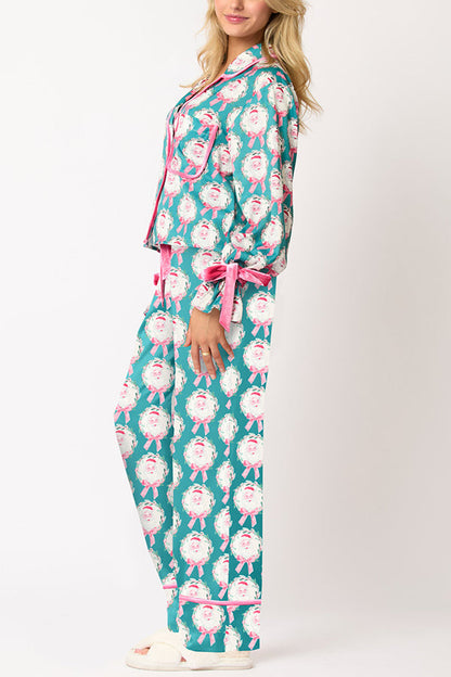 Christmas Outfit: Long Sleeve Top and Elastic Pants Set