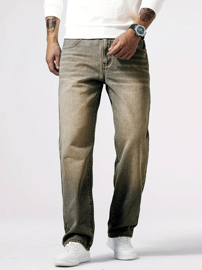 Men's Straight Leg Casual Jeans