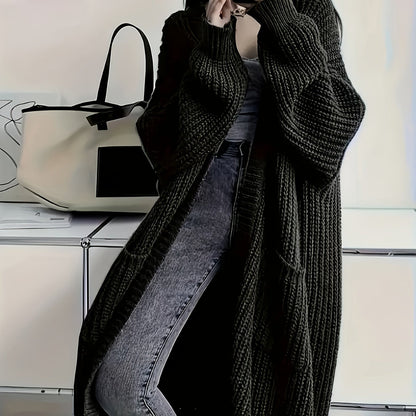 Women's Elegant Knitted Cardigan with Belt