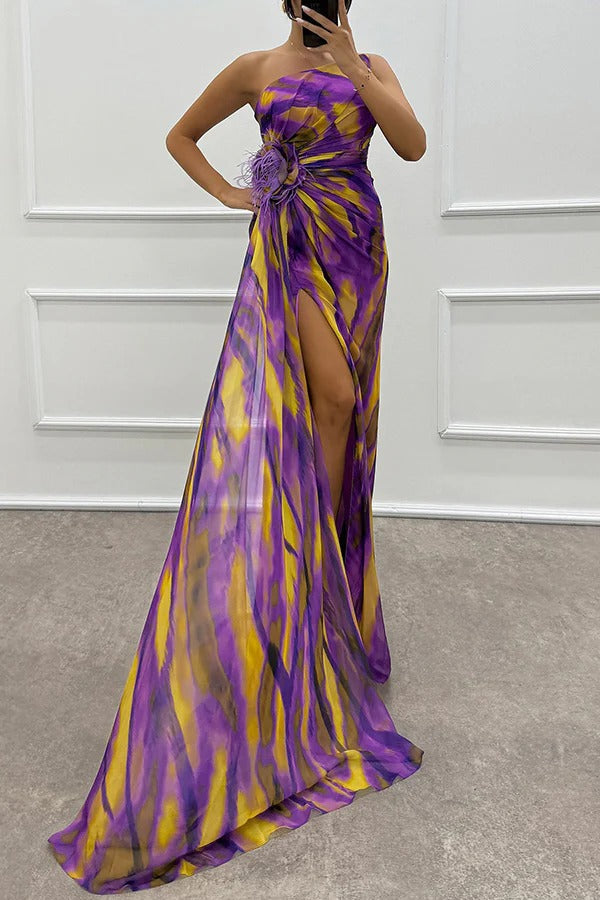 Elegant Evening Dress Women Strapless Long