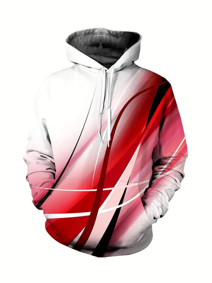 Men's Striped Knitted Hoodie
