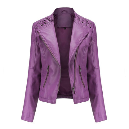 Soft Leather Jacket Lambskin Look