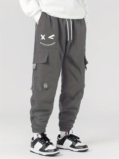 Men's Cargo Pants Comfortable with Drawstring