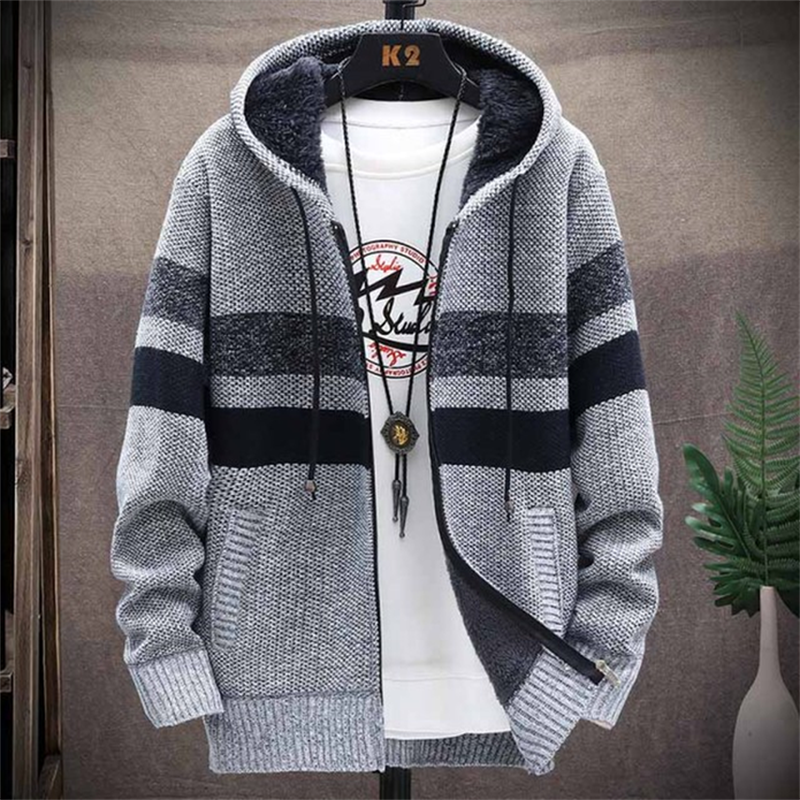 Men's Hooded Sweatshirt Warm Winter
