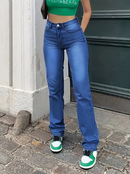 Women's Straight Jeans Modern Style