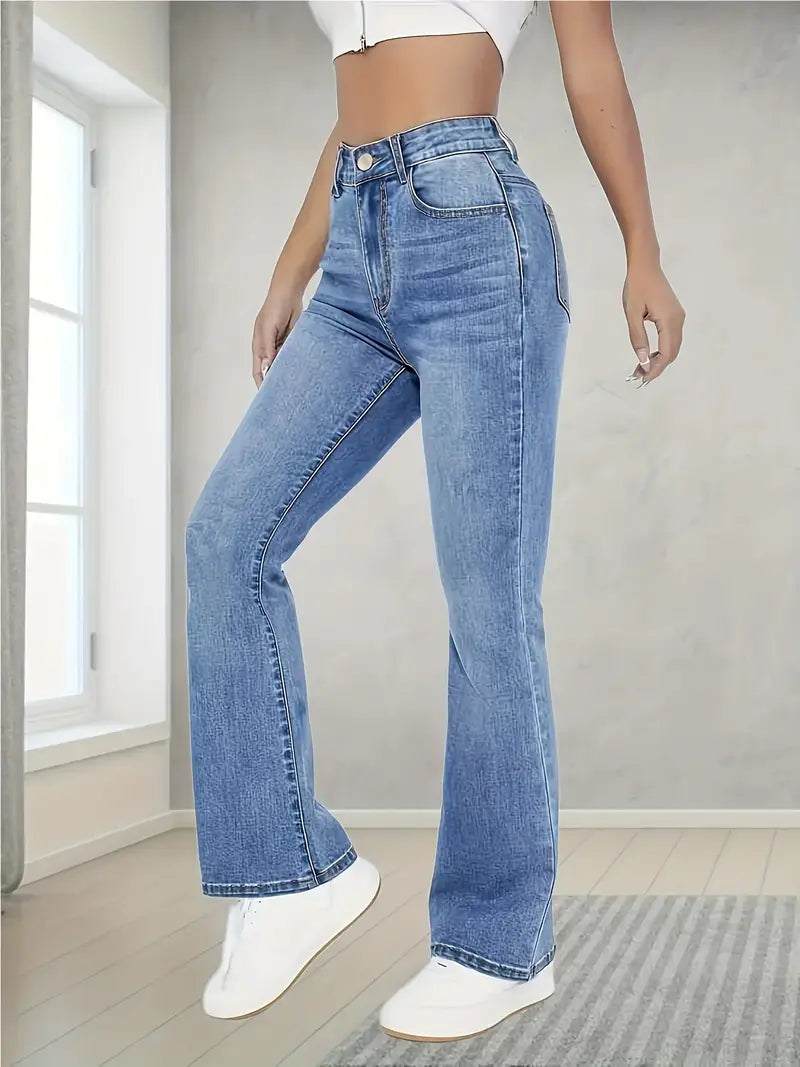 Elegante Damenjeans Frühling Straight Fit - IdealeKleiden