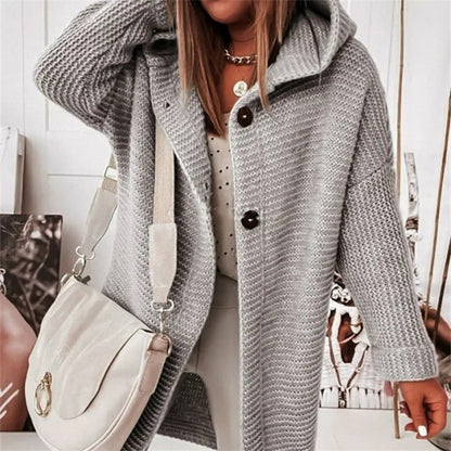 Women's Cashmere Cardigan Hoodie Luxury