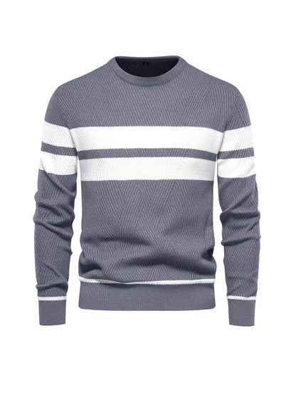 Men's Striped Pattern Modern Jumper