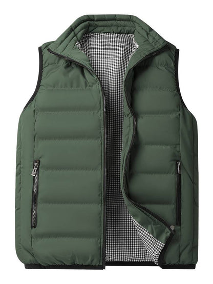 Men's Padded Vest Warm Insulated