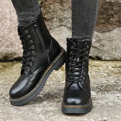 Comfortable Boots Women Laces Zipper