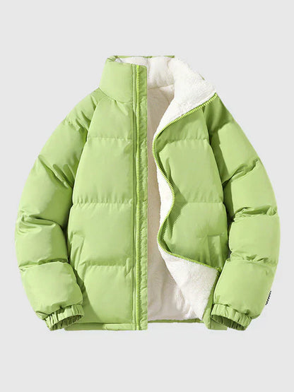 Men's Quilted Pullover Warm Fleece