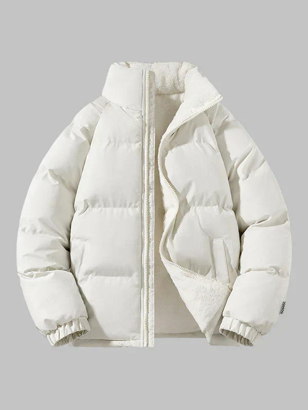 Men's Quilted Pullover Warm Fleece