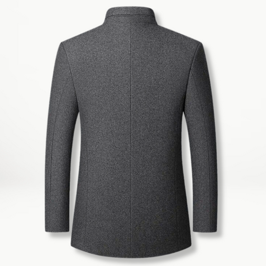 Klassische Damenjacke Wollmix Elegant Knöpfe - IdealeKleiden