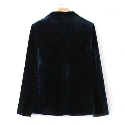 Elegante Damenblazer Samt Optik - IdealeKleiden