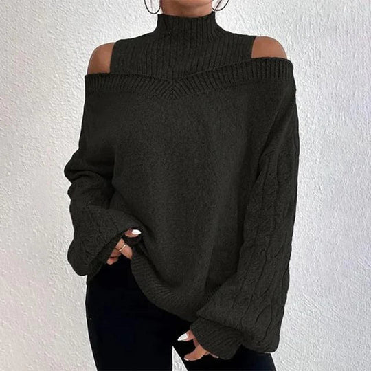 Elegant Off-Shoulder Blouse for Women, Long Sleeve