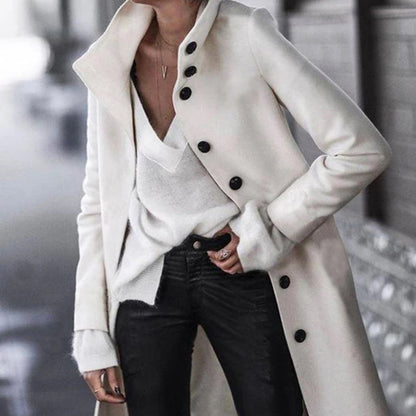 Women's Long Fitted Classic Coat