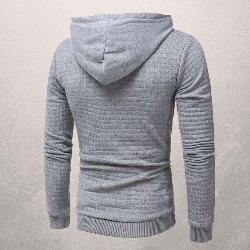 Stylischer Kapuzenpullover Slim Fit Strickmuster - IdealeKleiden