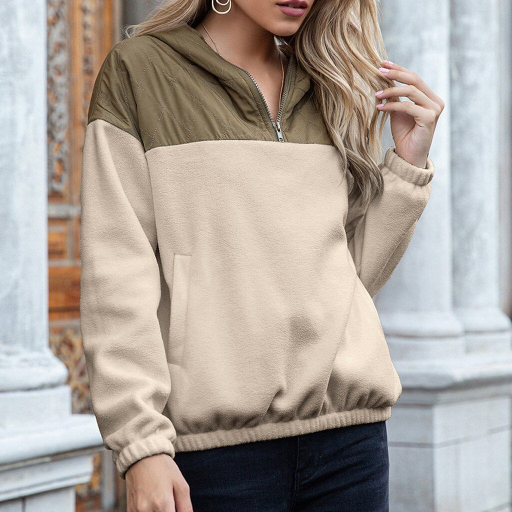 Cozy Women's Hoodie with Fleece and Pockets