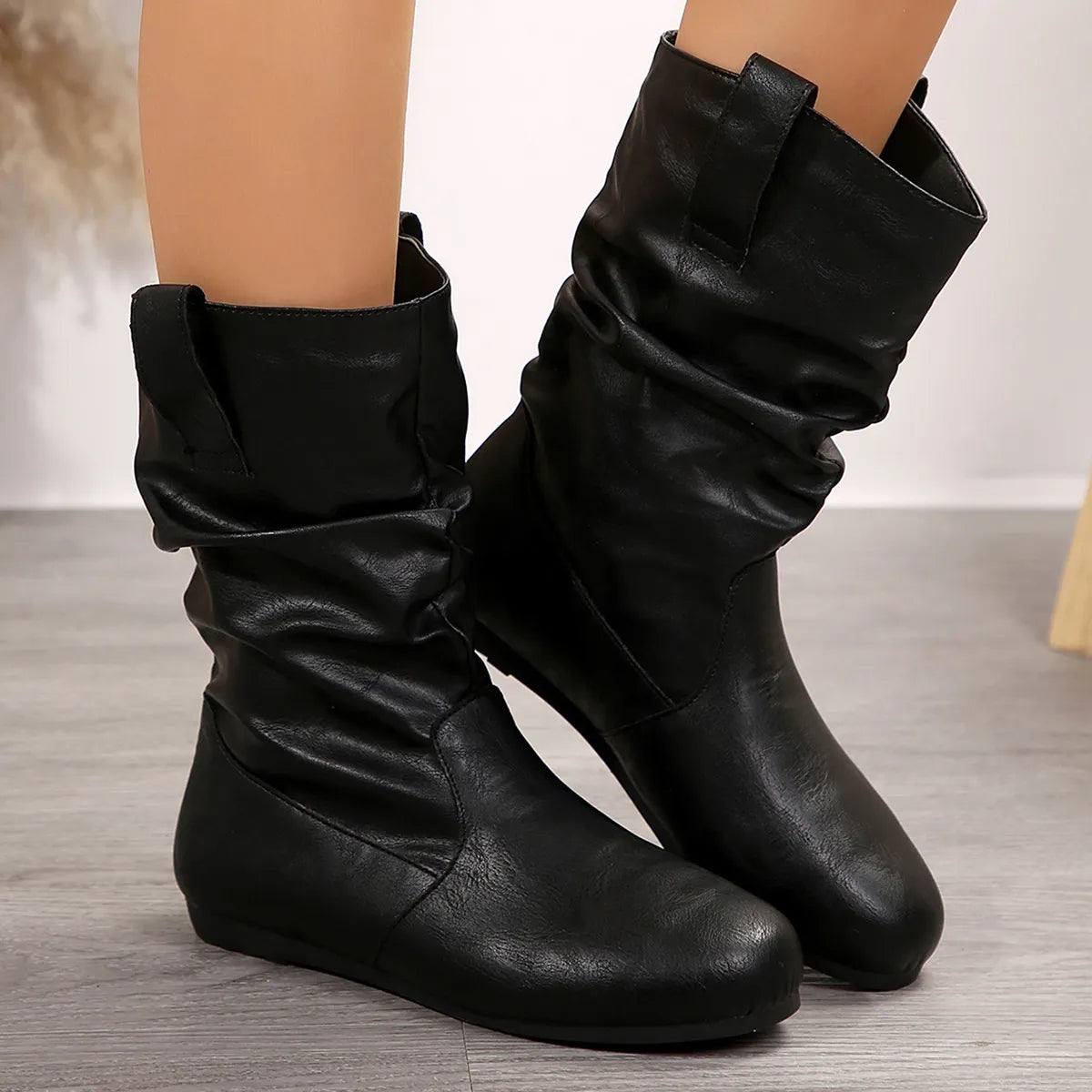 Warm Winter Boots Round Toe Platform