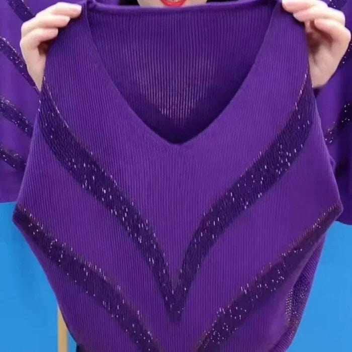 Elegant V-Neck Sweaters for Women Warm Winter Style