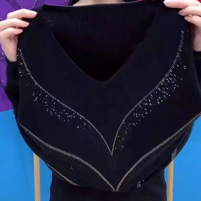 Elegant V-Neck Sweaters for Women Warm Winter Style