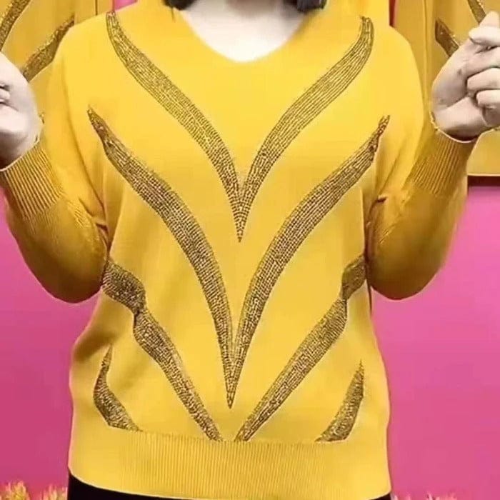 Elegant V-Neck Sweaters for Women Warm Winter Style
