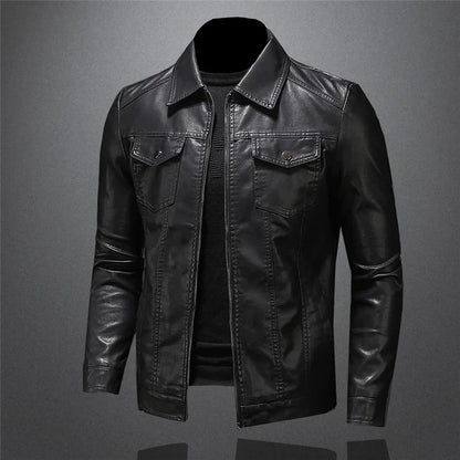 Men's Leather Jacket Modern Cut