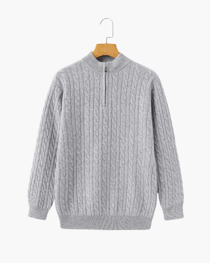 Damenschal Pulli Halbreißverschluss